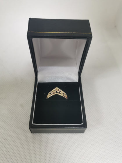 9ct Hallmarked Gold Ring - 1.38g Weight, Size L