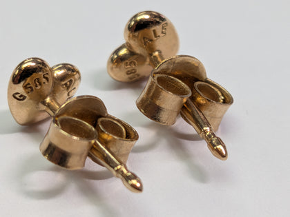 14ct Gold Pandora Heart earrings
