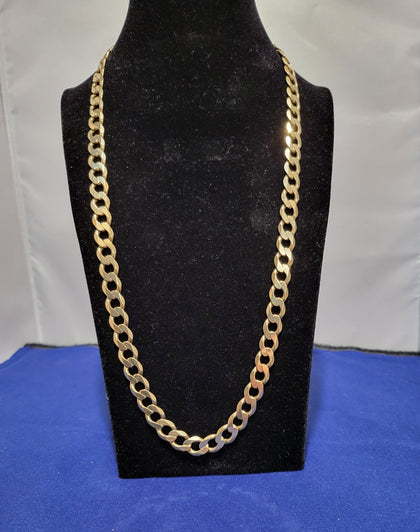 9ct Yellow Gold Curb Chain - 24