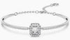 Swarovski Millenia Bangle, Octagon Cut, White, Rhodium Plated medium