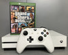 Microsoft Xbox One S 500GB White Console Bundle ( + Grand Theft Auto 5 ) ** Unboxed **