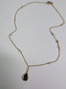 9CT GOLD CHAIN  WITH TEAR DROP PENDANT PRESTON STORE