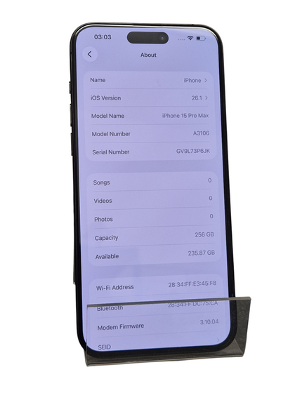 Apple iPhone 15 Pro Max 256GB
