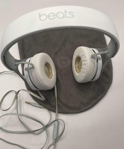 Beats wired white headphones