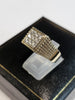 9ct Yellow Gold Ring with CZ Stones - Size W/X - 36.49g - Hallmarked