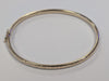 9CT GOLD PATTERNED BANGLE