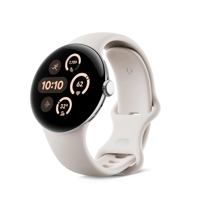 Google Pixel Watch 3 41mm WiFi - Silver/Porcelain