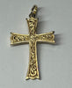 9CT GOLD CROSS PENDANT 3.5CM LENGTH