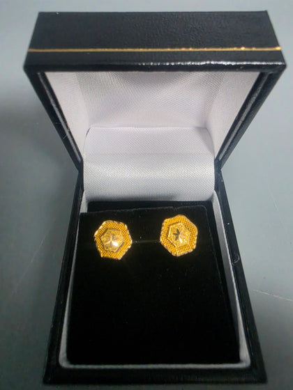 22CT Gold Earrings 0.8G