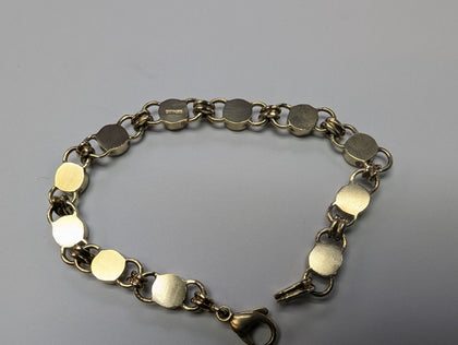 9CT GOLD MULTICOLOURED STONE BRACELET