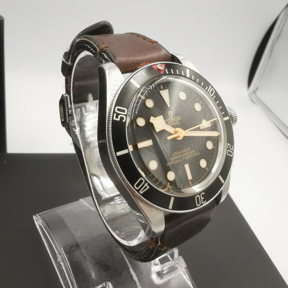 Tudor Black Bay Men's Watch M79030N  - Leather Strap (Authentic) - All Boxes, Warranty Card, Manual, Original Tag Included