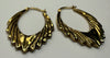 9ct Yellow gold hoop/creole earrings
