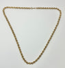 9ct yellow gold rope chain 20"