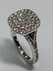 18Ct White Gold Diamond Ring size J