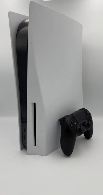 SONY PLAYSTATION 5 DISC EDITION, 825GB, WHITE, WITH BLACK CONTROLLER, UNBOXED