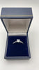 9ct white gold ring - Size S