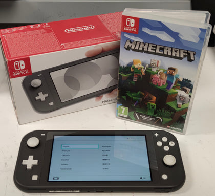 Nintendo Switch Lite - Grey w/Minecraft**Boxed**