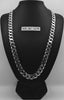 925 sterling Silver HEAVY CURBED CHAIN W/ LOBSTER LOCK 25" 102.7g **BRAND NEW**