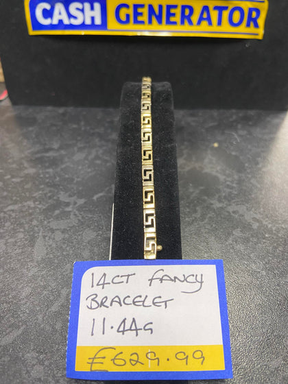 14ct Gold Fancy Bracelet 11.44g