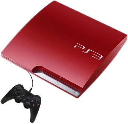 PS3 Slim Console, 320GB, Scarlet Red +1 Pad