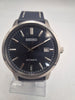 Seiko SRPH87K1 mens blue stainless steel 4R35 calibre automatic watch with leather strap, deployment clasp and original steel bracelet