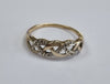 9ct gold diamond celtic ring m1/2