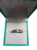 9ct Gold Ring With  Blue Stones