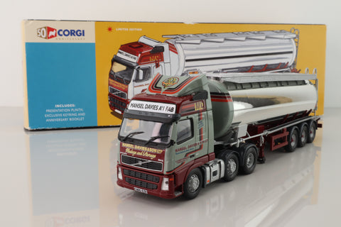 Corgi 50th Anniversary AN14001 Volvo FH Lorry with Tanker - Mansel Davies & Son