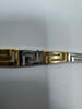 9.76g 14ct Two-tone Gold Greek Key Link Bracelet - Size: 7.5 Inches in Length, width 0.4mm-1cm - **Hallmarked**