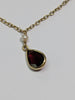 9CT GOLD CHAIN  WITH TEAR DROP PENDANT PRESTON STORE