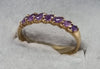 9ct Gold Amethyst Ring Size "S"