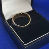 Hallmarked and Tested 9 Karat gold ring - 2.1 grams - Size P box included