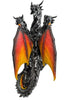 5 HEADED DRAGON STANDING ON SHIELD, 16" HIGHT 10" WIDTH 14" LENGHT, !!BRAND NEW!!
