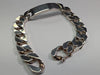 Sterling Silver Solid Curb I.d Bracelet