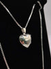 925 silver 24" hallmarked loveheart locket with chain-11.2grams -box included