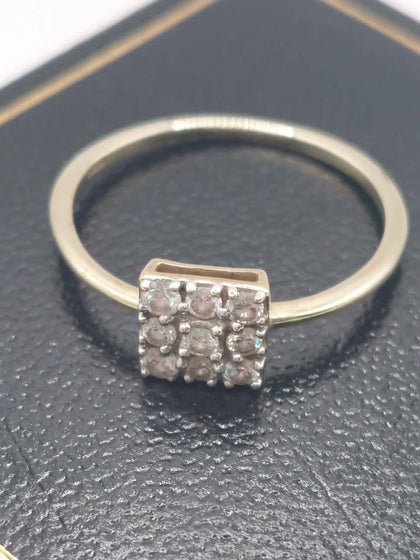(9ct 375 Hallmarked&Tested), Gold Ring, Weight: 1.24G, Size: O