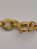 9ct 325 willow gold chain with mum hart pendant with white stones 7.0g Boxed 24" hallmarked