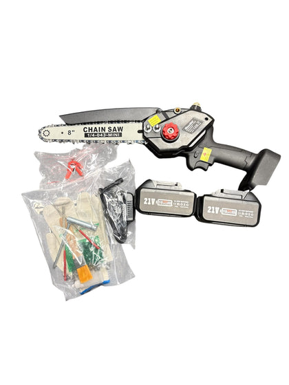 Seesi CH550 Mini Chainsaw 6-inch with Two Batteries