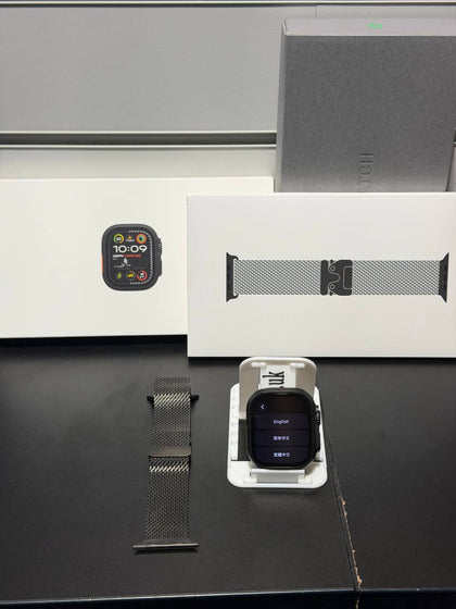 Apple Watch Ultra 2 Black Titanium With Black Titanium Milanese Loop