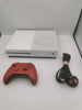 Xbox One S console 500GB white Unboxed with 1 Controller red(missing thumbgrip) and power cables