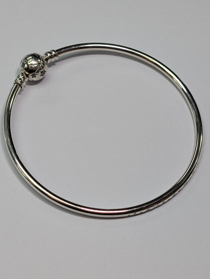 SILVER PANDORA BANGLE BOXED
