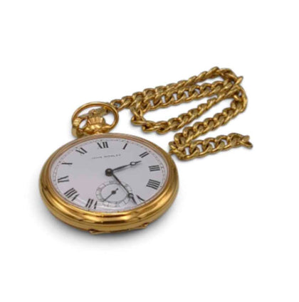 John Morley pocket watch with Chain gold plated