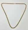 9ct Yellow gold 20" rope chain
