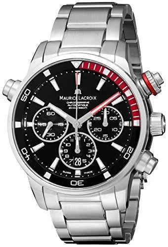 Maurice Lacroix Men's PT6018-SS002-330 Pontos Analog Display Swiss Automatic Silver Watch-Men's Maurice Lacroix Watches-