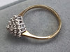 9ct Gold Diamond Cluster Size "P"