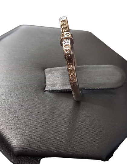 Pandora Sparkling Bow Ring-Size-L