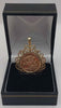 9ct yellow gold St George foil coin pendant 3.5g Boxed hallmarked