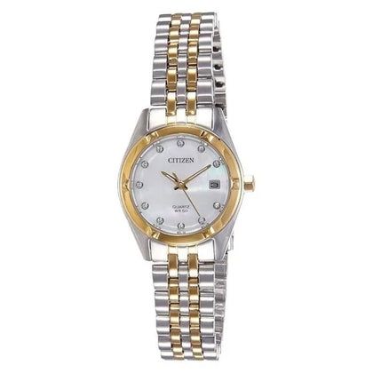 Citizen Ladies Multicoloured Stainless Steel Bracelet Watch EU6054-58D