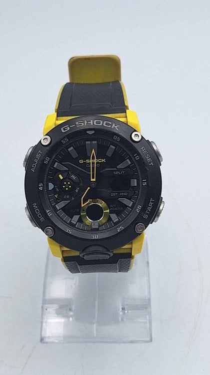 Casio G-Shock GA-2000-1A9ER Men's Watch – Carbon Core Guard - Black & Yellow (Unboxed)