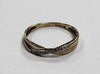 9ct Yellow Gold Diamond Ring - 0.97G - Size O - Hallmarked